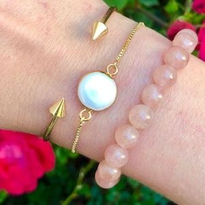 Estrella and Luna Mother of Pearl Bracelets